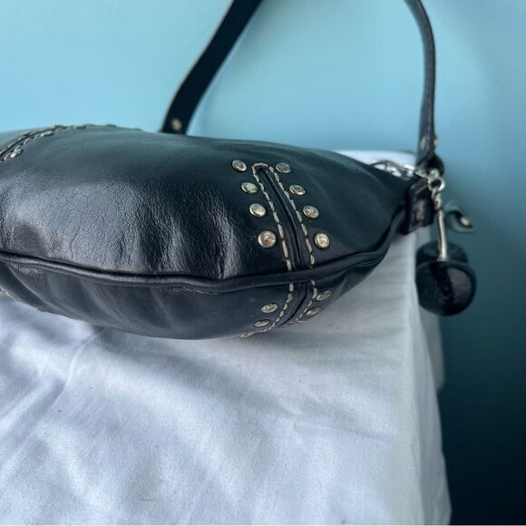 MICHAEL KORS Studded Astor Hobo Baguette Mini Bag Hamilton Hampton SoHo - Picture 7 of 12